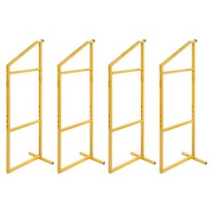 4 Pack Cargo Shipping Container Shelving Shelf Bracket 19″x52″ Universal Yellow