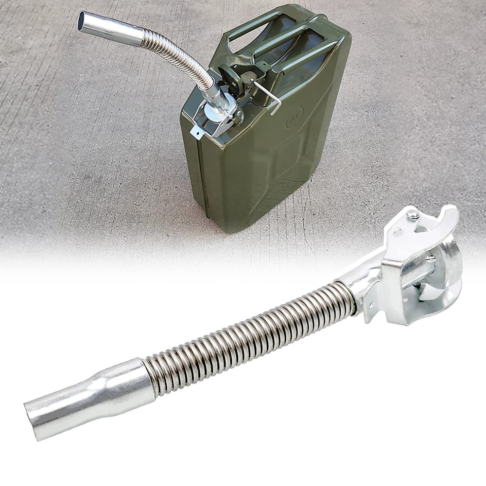 RYANSTAR RACING Jerry Can Spout LongNose Flexible Can Steel Pipe Oil Pourer