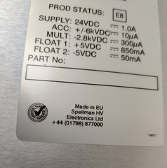 Spellman 6kV Switching Power Supply DC-DC 10uA Mass Spectrometry MX6PN24/774 NEW