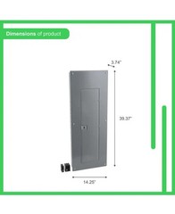 Square D Main Breaker 200 Amp 40-Space 80-Circuit Plug-On Neutral Load Center