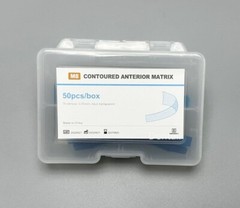 Dental Contoured Anterior Matrix Bands Polyester Blue Strip Restoration Matrices