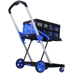 2-Tier Collapsible Multi-Purpose Utility Shopping Cart