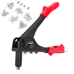Heavy Duty Hand Riveter Kit Professional Pop Rivet Gun with Assorted 120 Rivets