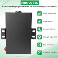 5 Gallon 14 Gauge Hydraulic Fluid Reservoir Tank with Inlet 1.5″ & Outlet 0.75”