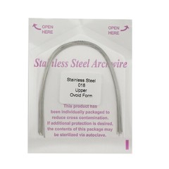 Dental Orthodontic Arch Wires Stainless Steel Round Ovoid Form Upper Lower 012