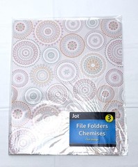 FILE FOLDERS FUN DESIGNS 3 ea. Office Supplies SET of 9 pcs JOT: Sealed