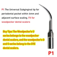 Dental Ultrasonic Piezo Scaler Perio Tips P1 Fit EMS/Cavitron Handpiece XBYUS