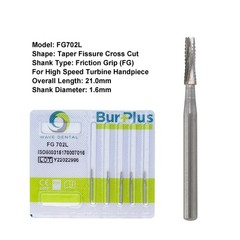 Wave Dental Surgical Carbide Burs FG SURG 25mm FG 19mm Latch Burs LA HP Straight