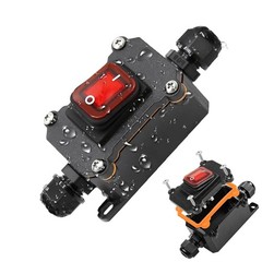 12V Inline Cord Switch IP67 Waterproof, Outdoor ON/Off Toggle DC…