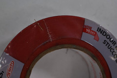 CanTech Plastic Mask Masking Tape Roll 48mm x55m Red Indoor/Outdoor Construction