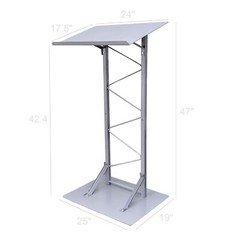 Single Truss Podium Metal Pulpit Church Lecter Presentation Conference Puipit