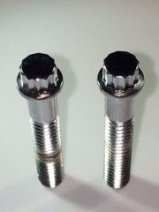 7/16 X 20 X 1-3/4 Chrome plated 12 point screws made in the USA Qty 2