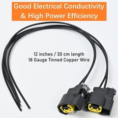 4Pcs Ignition Coil Connector Pigtail Plug Harness fit for Hyundai Accent Elantra