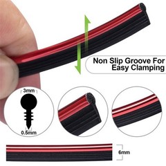 Decoration Car Interior Exterior Styling 5M Red Molding Strip Gap Trim Edge