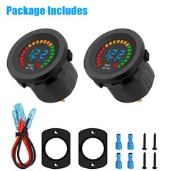 DC 12V Waterproof CAR Battery Meter Voltmeter LED Digital Display Voltage Gauge