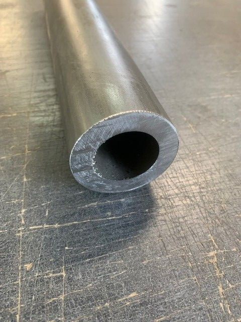 2.5″ OD x 3/8″ Wall DOM Seamless Round Tube x 9″ Long, Mild Steel Tubing