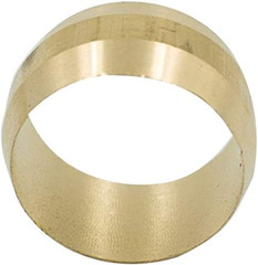Legines Brass Compression Fitting Sleeve Ferrules 1/4″ Tube OD (20 Pcs)