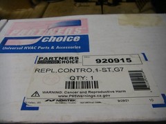 PARTNERS CHOICE 920915 NORDYNE CONTROL 1 – ST, G7 BOARD