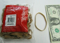 10 POUNDS Large Heavy Duty Rubber Bands 1/4″ x 3-1/2″ x 12.5″ Stretched UNV00464