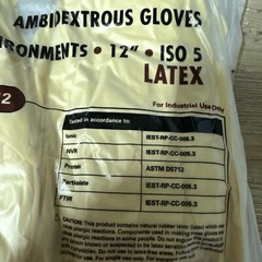 Microflex CE5-512-XL Ambidextrous Latex Gloves 12″ ISO5 size XL Extra large