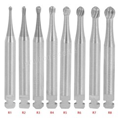 5-100 8 Types Dental Round Carbide Bur for Slow Speed Latch Type RA 1# – 8# Burs