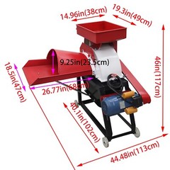 Integrated Machine for Grass Cutting&Kneading Silk&Crush w/2,16,30mm Screen 220V