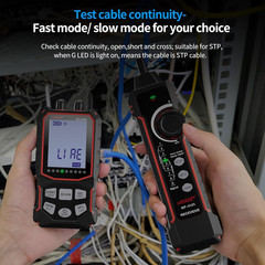 NF-918S Network Cable Tester with 6 Wavelength Optical Power Meter, Cable Toner