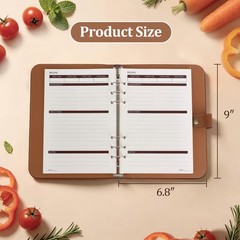 Blank Recipe Book Binder to Write in Your Own Recipes, Leather Family Recipe …