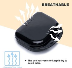 Retainer Case with Vent Holes, 4 Pcs Denture Cases, Durable & Similar Mouth G…