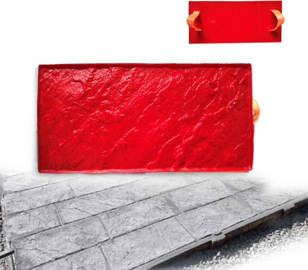Seamless Rectangular Stone Texture Concrete Stamp Mat for Outdoor Landscaping