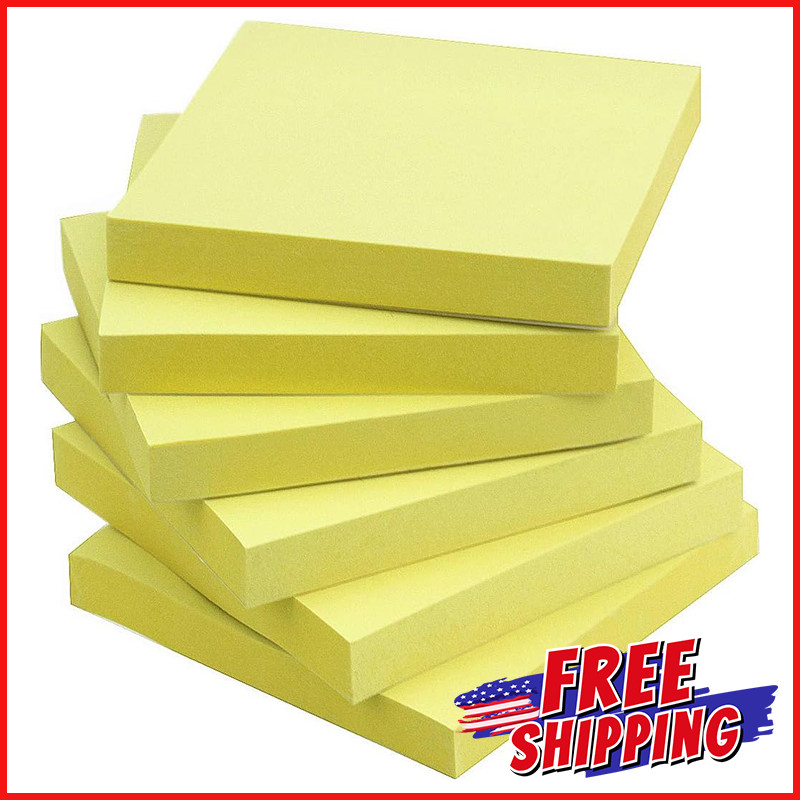 POST IT STICKY NOTES PAD 3×3 Early Buy Bright Color Self Stick 100 Sheet 6 Pads