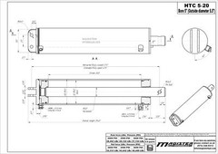 5″ bore x 20″ stroke Dump Hoist Hydraulic Cylinder