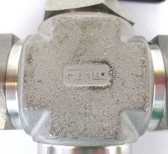 SSP FLOLOK, 357-3-316, 1/2″FNPT, 316 SST, 3-WAY BALL VALVE, NOS, SURPLUS