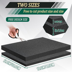 8 Pack Polyethylene Foam Pads for Packing Foam Sheets 2 Size Cuttable High Densi