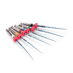 10X Dental V Blue Rotary NiTi Endo Files Root Canal Engine Use 0.06 #15-#40 25mm