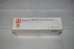 BASIC ~ SYNGUARD NITRILE GLOVES ~ LATEX FREE ~ POWDER FREE ~ 100 COUNT ~ X LARGE