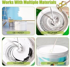 Paint Mixer for 1-5 Gallon Bucket Paint Stirrer for Drill Zinc Plated Rust Free