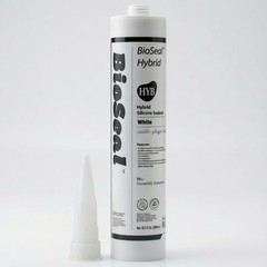 (100 Pack) BioSeal Hybrid Silicone Sealant – White (10.1oz)