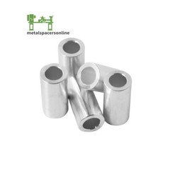 New Aluminum Spacer Bushing 1/2″ OD x 3/8″ ID–Fits M10 or 3/8″ Bolts