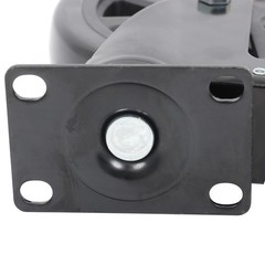 4Pcs Heavy Duty Casters Black 6″ W/ Brake 360° steering With 2× Hardware Kits