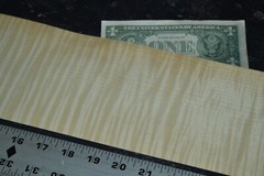 Curly Maple Raw Wood Veneer Sheet 4.5 x 40 inches 1/42nd 4669-43