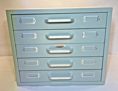 NEUMADE 5-Drawer STACKABLE Photography Metal File Cabinet 15.5” W x 13”H x 13”D