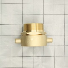 1-1/2 Inch Female NPSH x 1-1/2 Inch Male NPT Brass Swivel Fire Hose / Hydrant