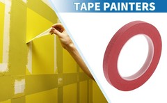 Painters Tape Easy Removal 0.5 Inches x 52.5 Yards Masking Master Tape Red