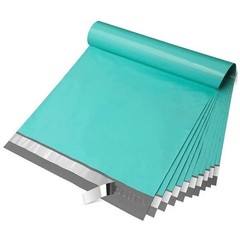 10×13 Poly Mailers Shipping Bags Envelopes Premium Bag – Teal and White
