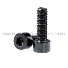 Black 304 Stainless Steel Allen Hex Socket Bolts Cap Head Screws M4 M5 M6 M8