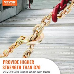 Transport Binder Chain 4,900 lbs. Load Capacity G80 Tow Chain 5/16 in. x 20 ft.