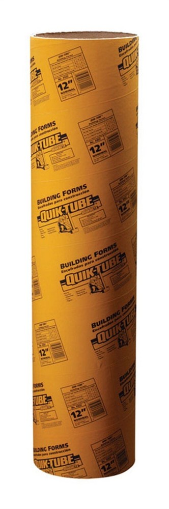 Quikrete 6922-03 Concrete Fiber Building Form 12 Dia. in. x 4 ft. (Pack of 4)