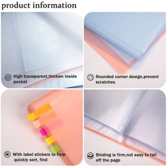 A3 Art Portfolios Case 40 Pages,Diamond Painting Storage Book,Pocket Protecto…