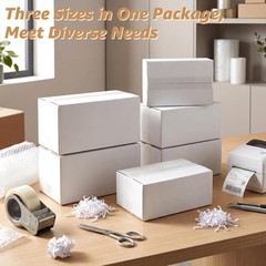 Durable 30-Pack White Corrugated Shipping Boxes – Ideal for Storage & Shipping